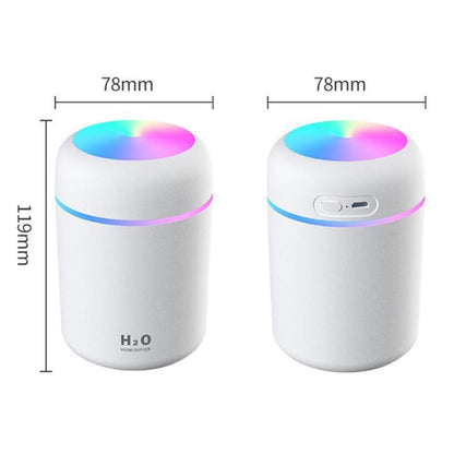 Ultrasonic Portable Air Humidifier Aroma Essential Oil Diffuser & Cool Mist Purifier
